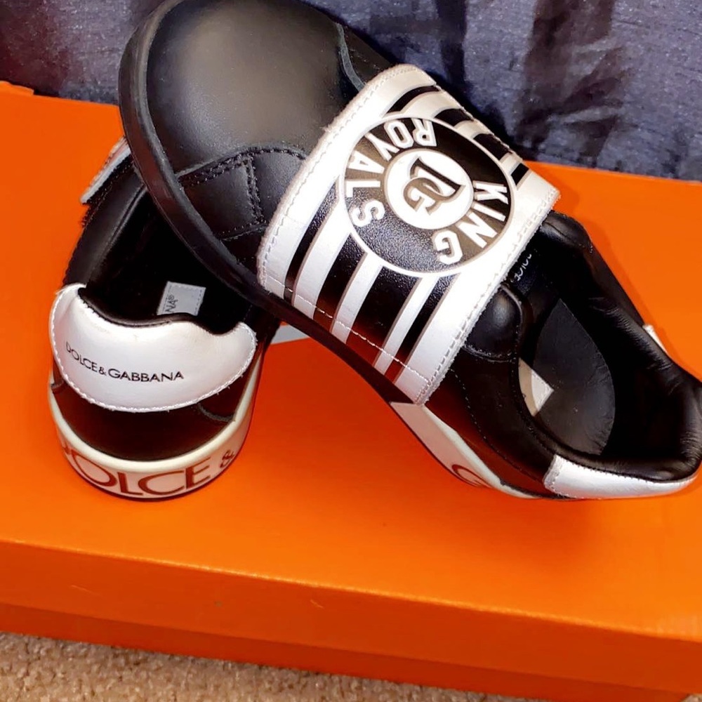 Dolce & Gabbana toddler black and white shoe
